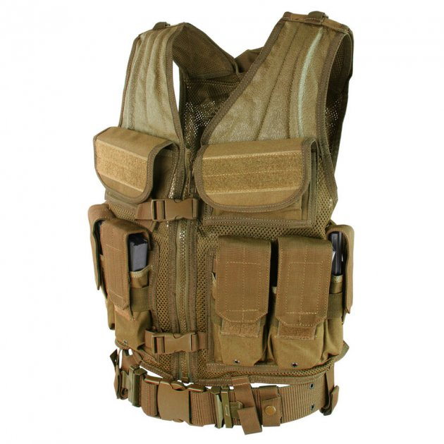 Тактический разгрузочный жилет молле Condor Elite Tactical Vest ETV Тан (Tan) - изображение 1