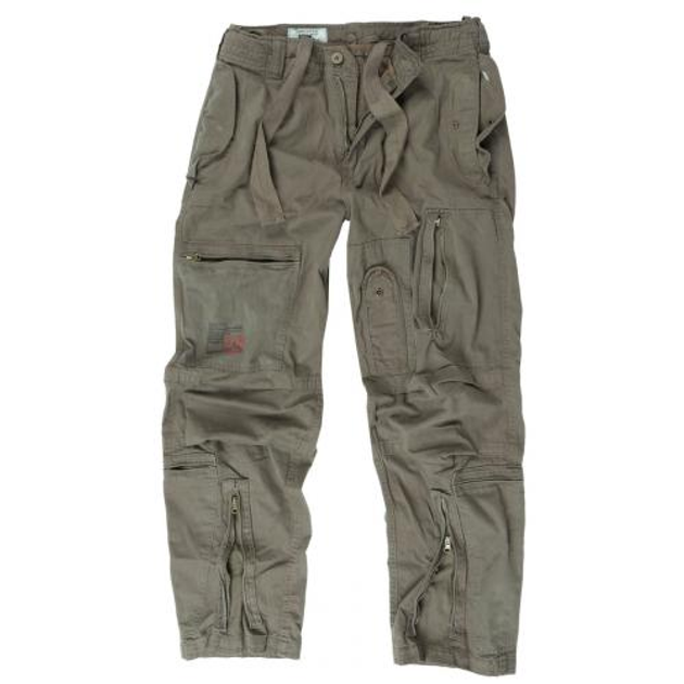 Штаны SURPLUS INFANTRY CARGO Surplus Raw Vintage Olive, M (Олива) Тактические - изображение 1