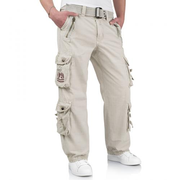 Штаны SURPLUS ROYAL TRAVELER TROUSER Surplus Raw Vintage Royal White, L (Белый) Тактические - изображение 1