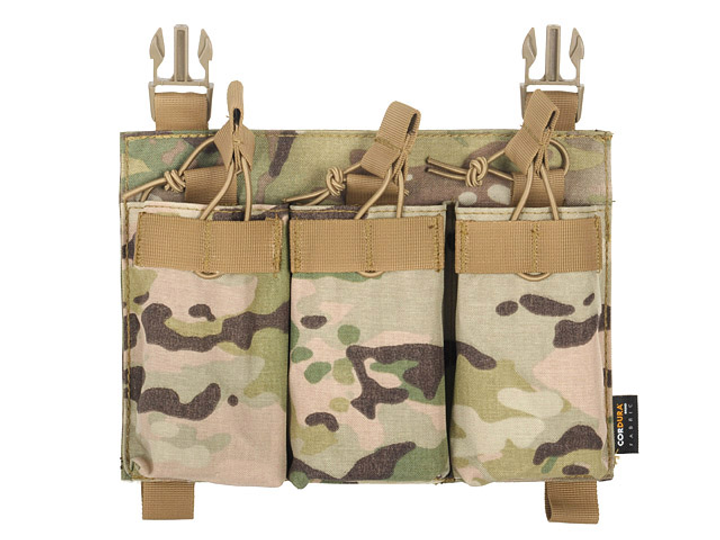 Панель 8Fields Premium Buckle Up Triple 5.56 Mag Pouch Multicam - зображення 1