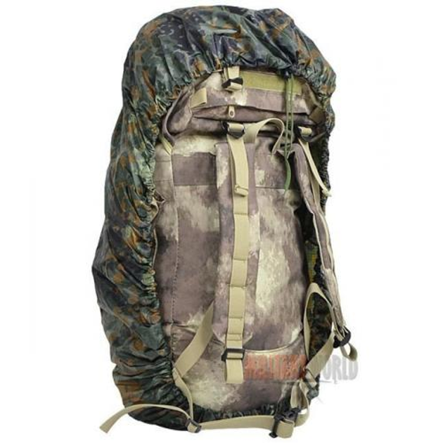 Чохол для рюкзака BW backpack cover backpack Flecktarn Sturm Mil-Tec German camouflage 130 (Німецький Камуфляж) - зображення 2