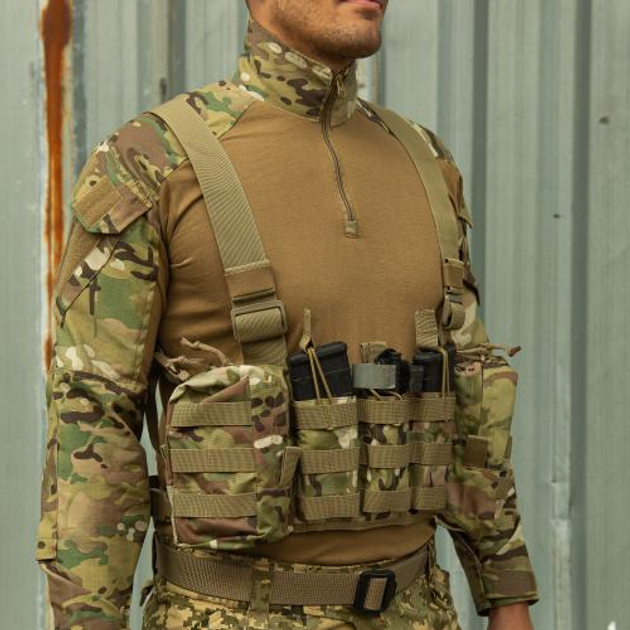 Розвантажувальна система-ліфчик MOLLE LPCH (Low Profile Chest Harness) P1G-Tac MTP/MCU camo (Камуфляж) - зображення 2