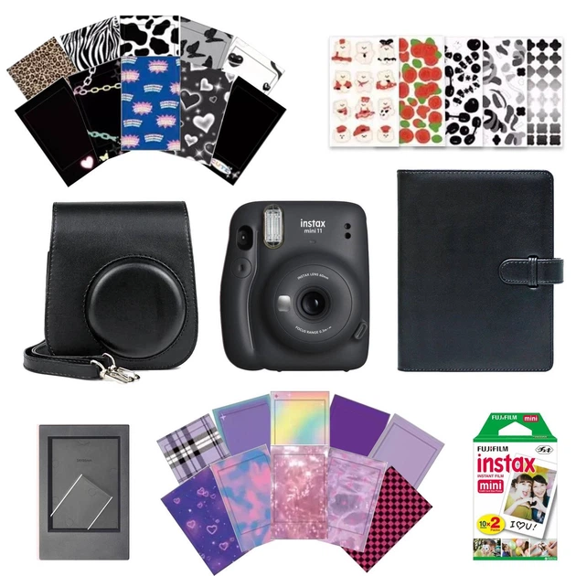 Камера моментальной печати Fujifilm Instax Mini 11 Black + Чехол + Фотоальбом 128 + Фотопленка 20 шт + Фоторамка +Наклейки 30 шт - Фото 1 Камера моментальной печати Fujifilm Instax Mini 11 Black + Чехол + Фотоальбом 128 + Фотопленка 20 шт + Фоторамка +Наклейки 30 шт - изображение 1