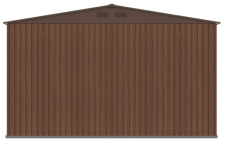 Садовий будинок - гараж металевий Kingston 380x480 Walnut 000346 - зображення 2