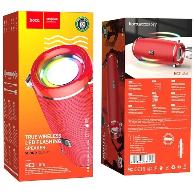 Портативная Bluetooth колонка HOCO HC2 Xpress Sports BT Speaker Беспроводная колонка Red - изображение 3