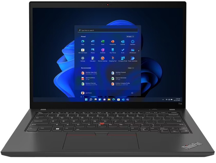 Laptop Lenovo ThinkPad T14 G3 21CF004APB Czarny - obraz 1