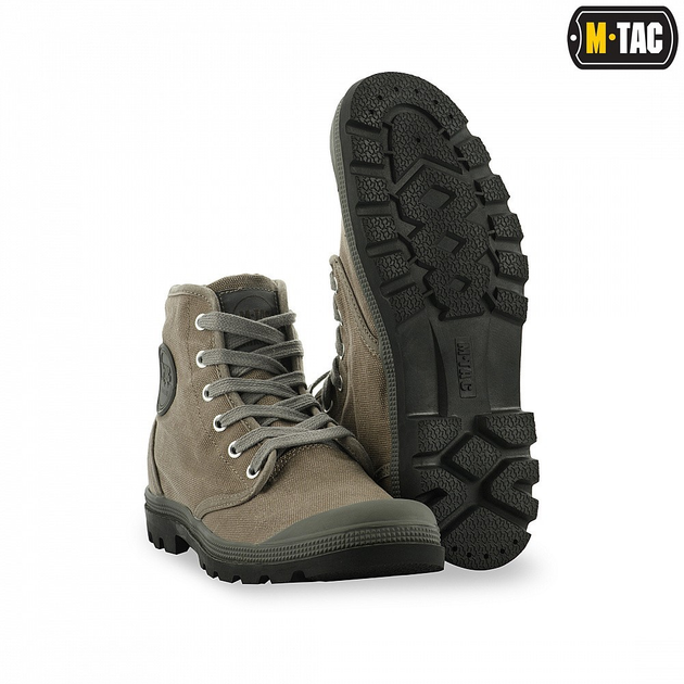 Высокие тактические кеды M-tac Urban Line Grey (Серые) 43 размер (28,1 см) тактические для ВСУ - изображение 1