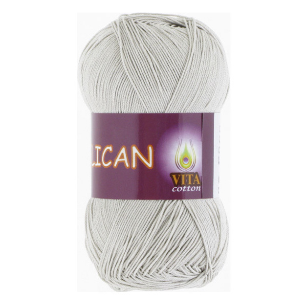 Пряжа Vita cotton Pelican белый (), %хлопок, м, 50г ₽