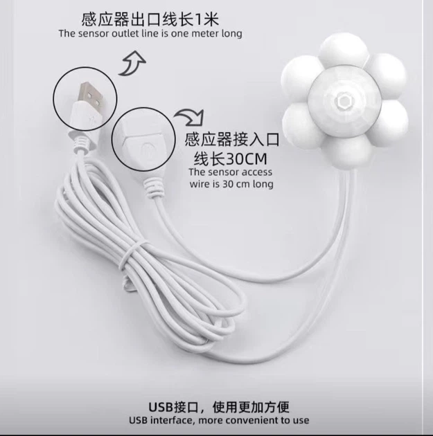 Датчик движения фонтана для кошек и собак ELSI PET D01 "Ромашка" USB 5V Белый - изображение 2