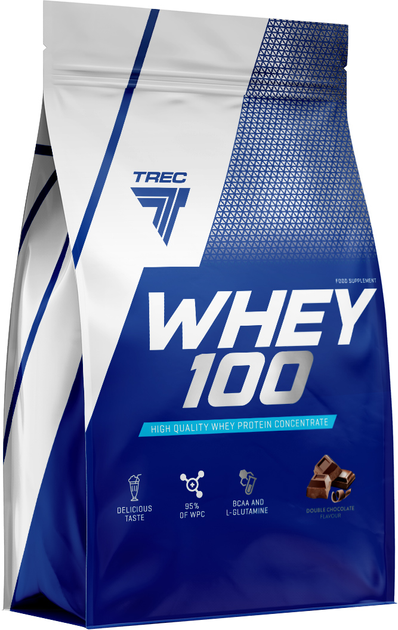Протеїн Trec Nutrition Whey 100 900 г Подвійний шоколад (5902114044039) - зображення 1