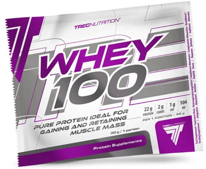 Протеїн Trec Nutrition Whey 100 30 г Ваніль (5901828349829) - зображення 1