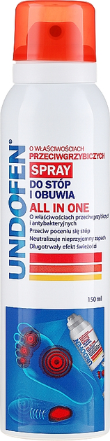 Антигрибковый спрей для ног - Undofen All in One Foot Spray (702873 ...