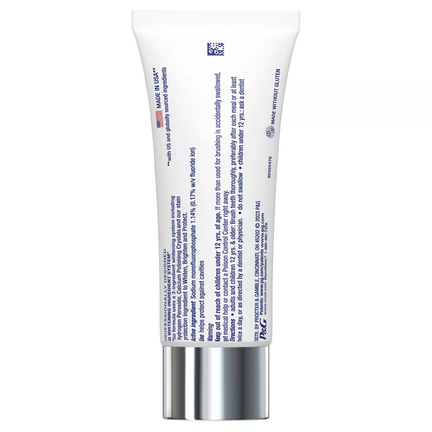 Зубна паста Crest 3D White Brillance Professional Whiter Teeth 85мл (030772026908) - зображення 2