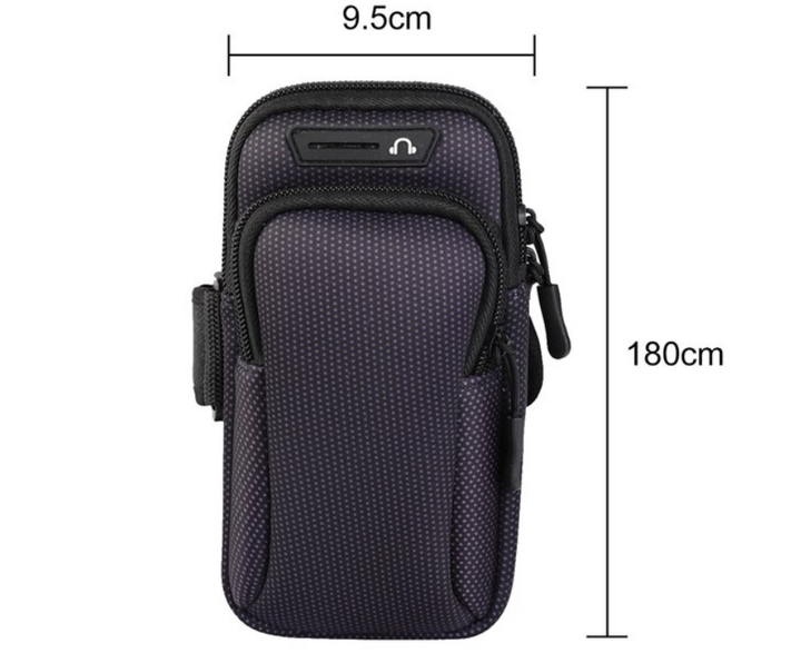 Чехол на руку Primo Sport универсальный спортивный для телефона до 6.5" - Black - Фото 4 Чехол на руку Primo Sport универсальный спортивный для телефона до 6.5" - Black - изображение 4