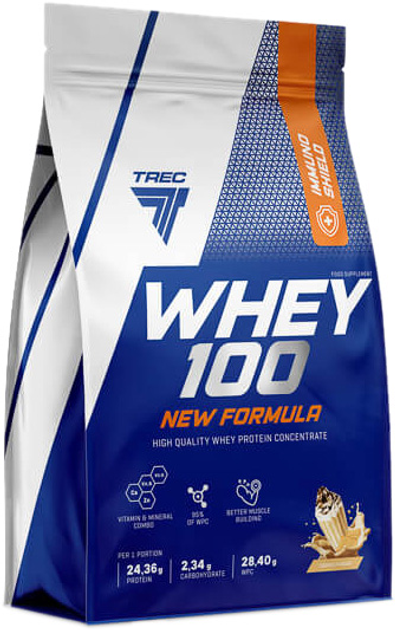 Białko Trec Nutrition Whey 100 New Formula 700 g Cookies Cream (5902114019792) - obraz 1