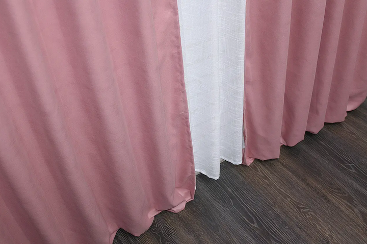 Тканина шторна мікровелюр PETEK EVINHOME 413 2013 3,1 м 280 г/м2 Пудрова - изображение 6