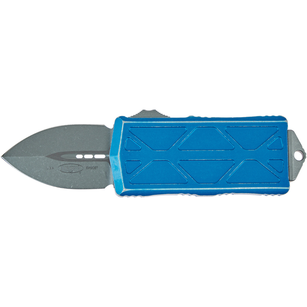 Нож Microtech Exocet Double Edge Stonewash Distressed Blue (157-10DBL) - изображение 1