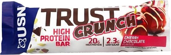 Baton białkowy USN Trust Crunch 60 g Wiśnia-Czekolada (6009544925071) - obraz 1