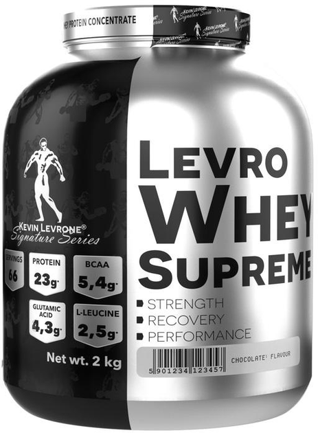 Протеїн Kevin Levrone Levro Whey Supreme 2000 р Полуниця-банан (5903719210263) - зображення 1