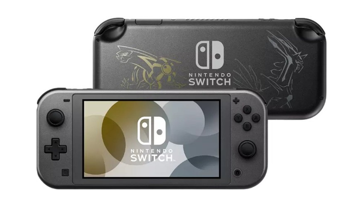 Консоль Nintendo Switch Lite Pokemon Dialga & Palkia Limited Edition Модифікована 128GB Dark Grey Б/У - зображення 5