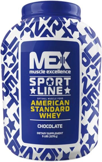 Białko MEX American Standard Whey New 2270 g Jar Chocolate (34659081448) - obraz 1