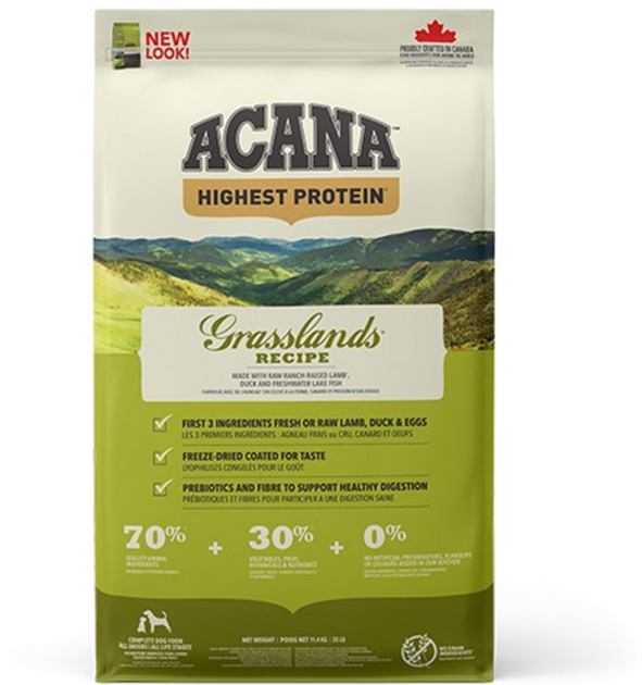 Сухой корм для собак всех пород ACANA Grasslands Dog 11.4 кг (a54211) - изображение 2