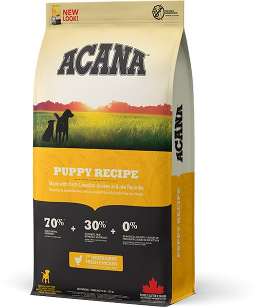 Сухой корм для собак ACANA Puppy Recipe для щенков всех пород 17 кг (a50017) - изображение 2