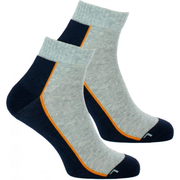 Носки Head Performance Quarter 39-42 2 пары (781009001-870) gray/blue - изображение 2
