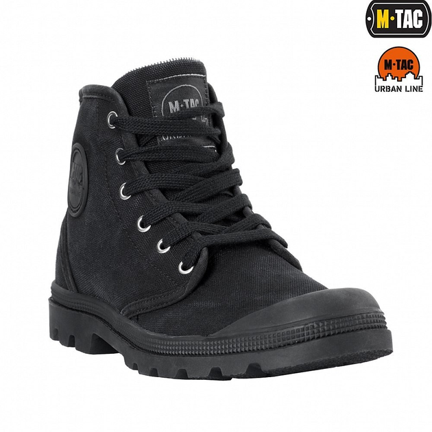 Кеды кроссовки мужские армейские высокие M-Tac Черные 45 размер идеальное сочетание стиля и функциональности для профессиональных нужд и повседневной носки - изображение 1