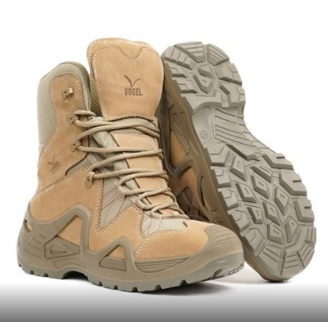 Армійські водонепроникні берци черевики черевики Бежевий 41 розмір (Kali) взуття для безпеки в будь-яких умовах упевнений рух у будь яку погоду - зображення 2