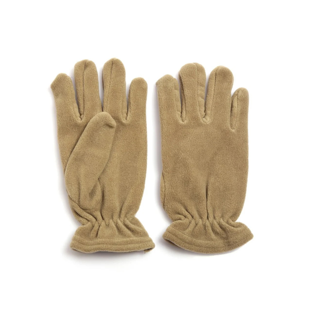 Флісові зимові рукавички для військових зсу бежеві - зображення 1