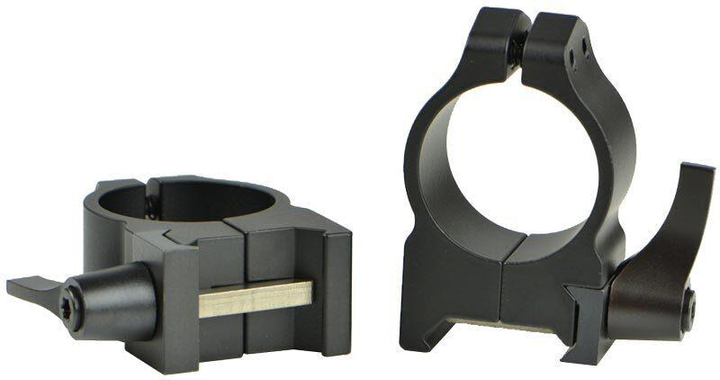 Кольца быстросъмнные Warne Maxima Quick Detach Ring. d - 34 мм. Medium. Weaver/Picatinny - изображение 1