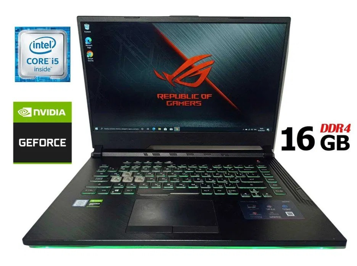Ноутбук ASUS ROG Strix G531GT IPS i5-9300H 4.1ГГц 16/512 SSD GTX 1650 ...