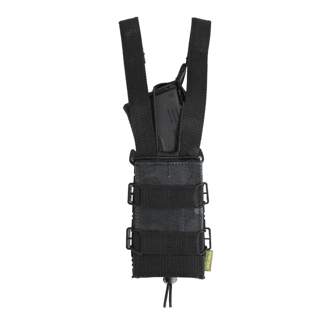 Жесткий усиленный тактический подсумок GU Single Mag Pouch, черный мультикам - изображение 4