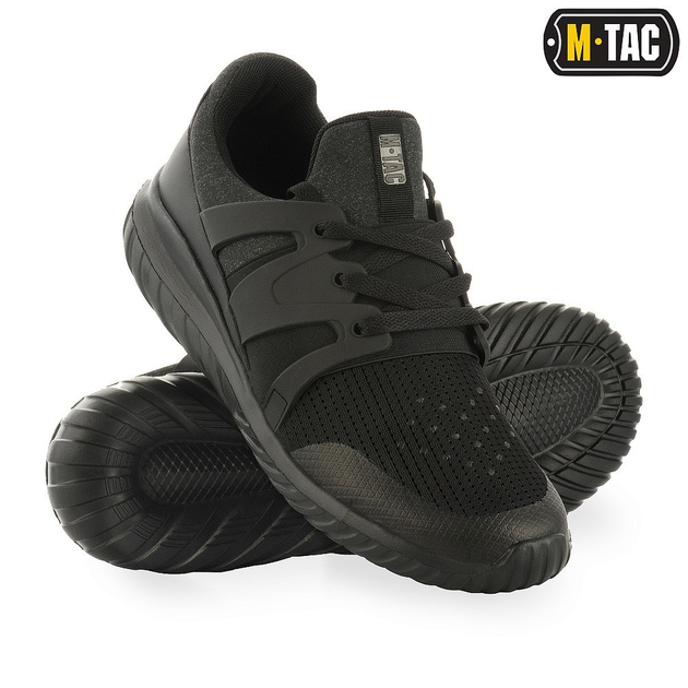 Мужские тактические кроссовки летние M-Tac размер 46 (29 см) Черный (Trainer Pro Vent Black) - изображение 1