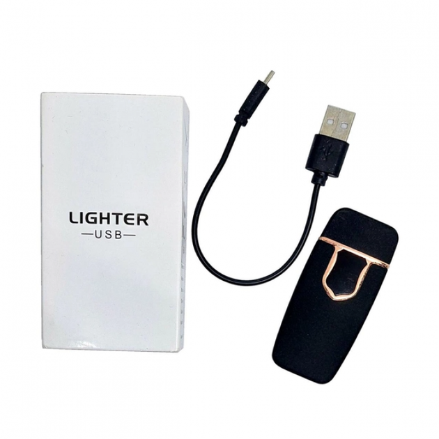 Электрическая USB зажигалка ZGP 712 Спиральная Чёрная - изображение 5