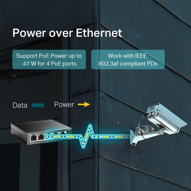 PoE-комутатор TP-LINK TL-SF1005LP - зображення 3