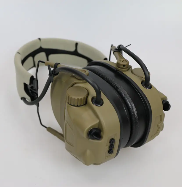 Активні навушники Wosport HD-17 Гарнітура з шумопоглинанням + Bluetooth Оливковий (Kali) - зображення 5