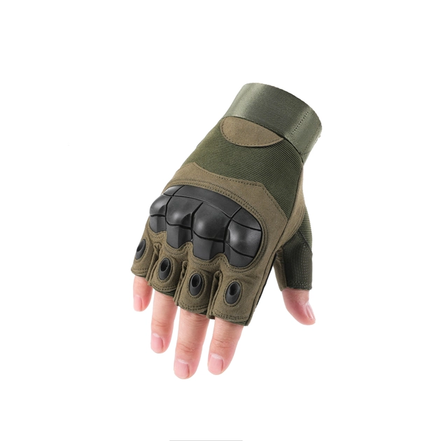 Тактические перчатки Multicam Extrime RX безпалые, зеленые, размер XL - изображение 1