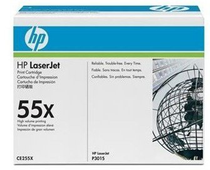 Toner HP LaserJet P3015 series Black max (CE255X) - obraz 1