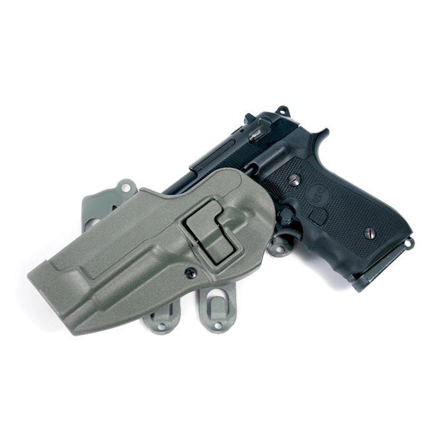 Полимерная кобура Blackhawk SERPA Strike/Molle holster 40CL01 (Beretta) Фоліадж (Foliage), Ліва - изображение 1