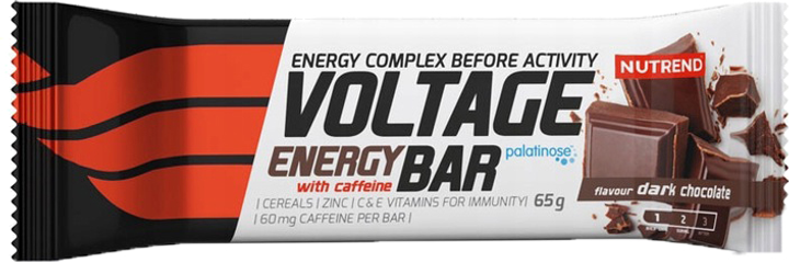 Карбо батончик Nutrend Voltage Energy Bar 65 г Шоколад (8594014862966) - зображення 1