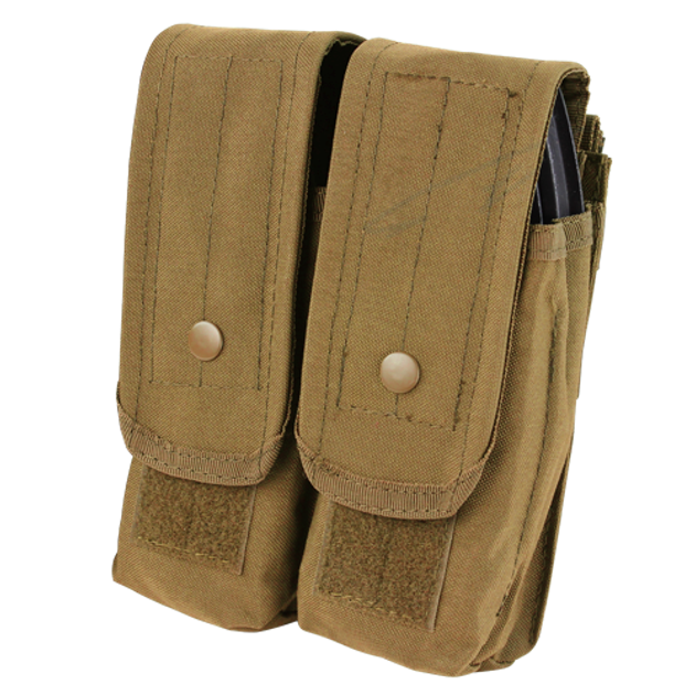 Подсумок для магазинов карабина двойной молле Condor Double AR/AK Mag Pouch MA6 Coyote Brown - изображение 1