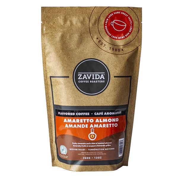 Кава Zavida Amaretto Almond"Амаретто Мигдаль"Обсмаження Середнє 340г - Фото 1 Кава Zavida Amaretto Almond"Амаретто Мигдаль"Обсмаження Середнє 340г - изображение 1
