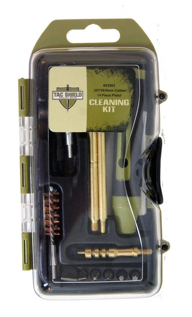 Набор для чистки пистолета Tac Shield 0396 14 Piece Pistol Cleaning Kit .40/10мм - изображение 1