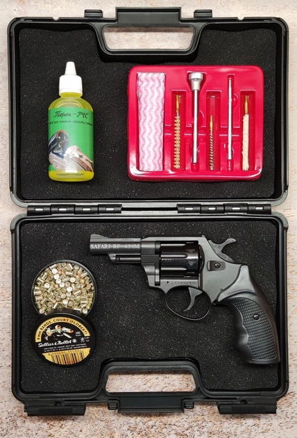 Револьвер под патрон Флобера Safari (Сафари) РФ 431 М (рукоять пластик) FULL SET - изображение 1