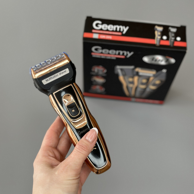 Набор для бритья и стрижки GEEMY GM-595 3в1 (машинка, бритва, триммер ...