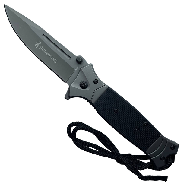 Нож складной Browning черный полуавтомат - изображение 1