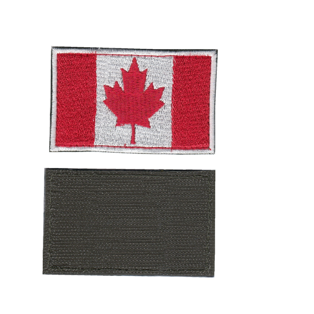 Шеврон патч нашивка на липучке Флаг Канады, 5см*8см, Светлана-К - изображение 1