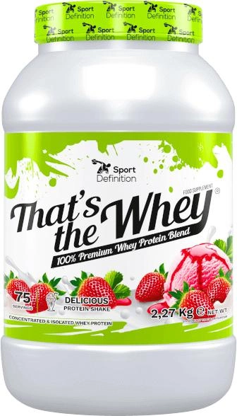 Białko Sport Definition Thats The Whey 2270 g Jar Strawberry Ice Cream (5902811801478) - obraz 1